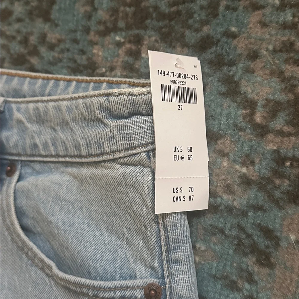 Abercrombie & Fitch Light Blue Jean Shorts - Dad Shorts - Curve Love - Picture 10 of 14